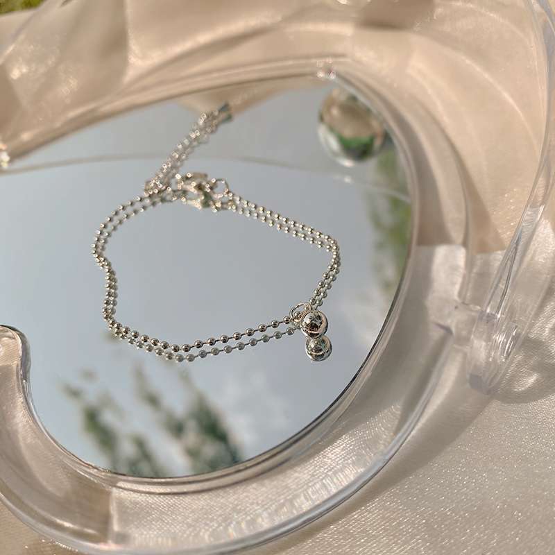 Pulsera de bola plateada para mujeres luz extravagins simplicidad viento frío sensación premium sentido del diseño de nicho nueva tendencia 2021 Specification image