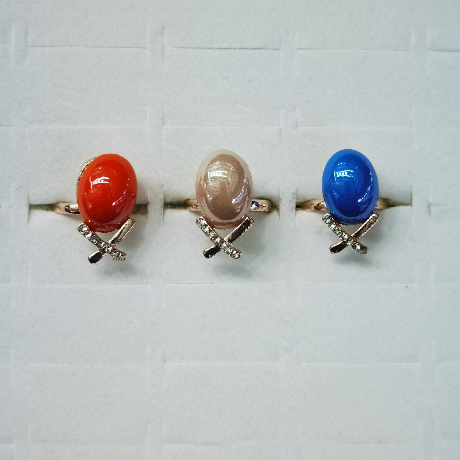 Fashion jewelry, rhinestone ring, Japanese and Korean fashion jewelry 082
