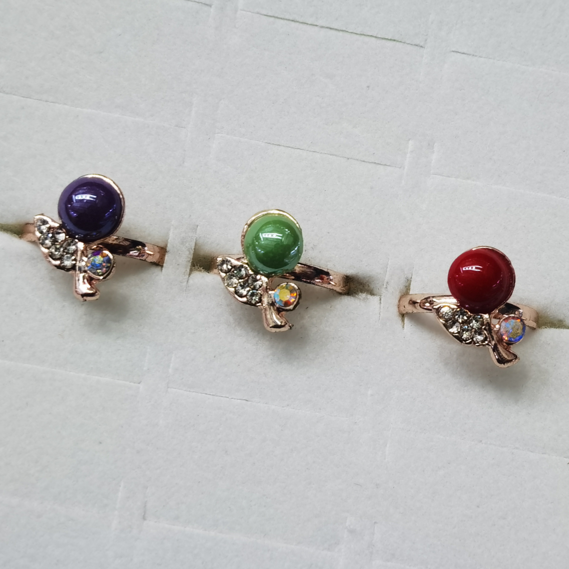 Fashion jewelry, rhinestone ring, Japanese and Korean fashion jewelry 083