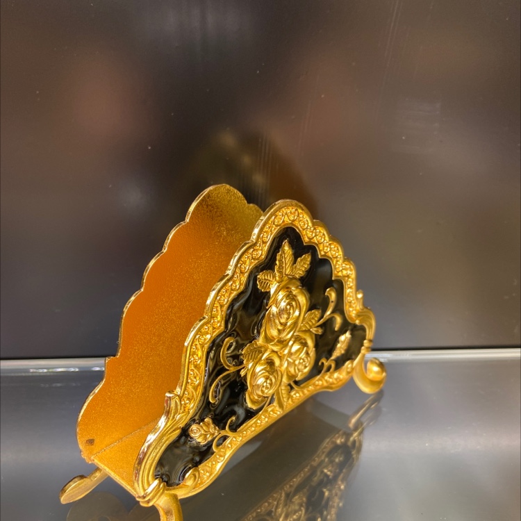 合金玫瑰花纸巾夹产品图