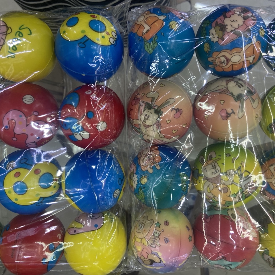 Venta directa de fábrica 6,3 cm mezcla de estilo combinado 199 niñas y niños juguetes esponja bola de espuma para niños juguetes. 12/opp