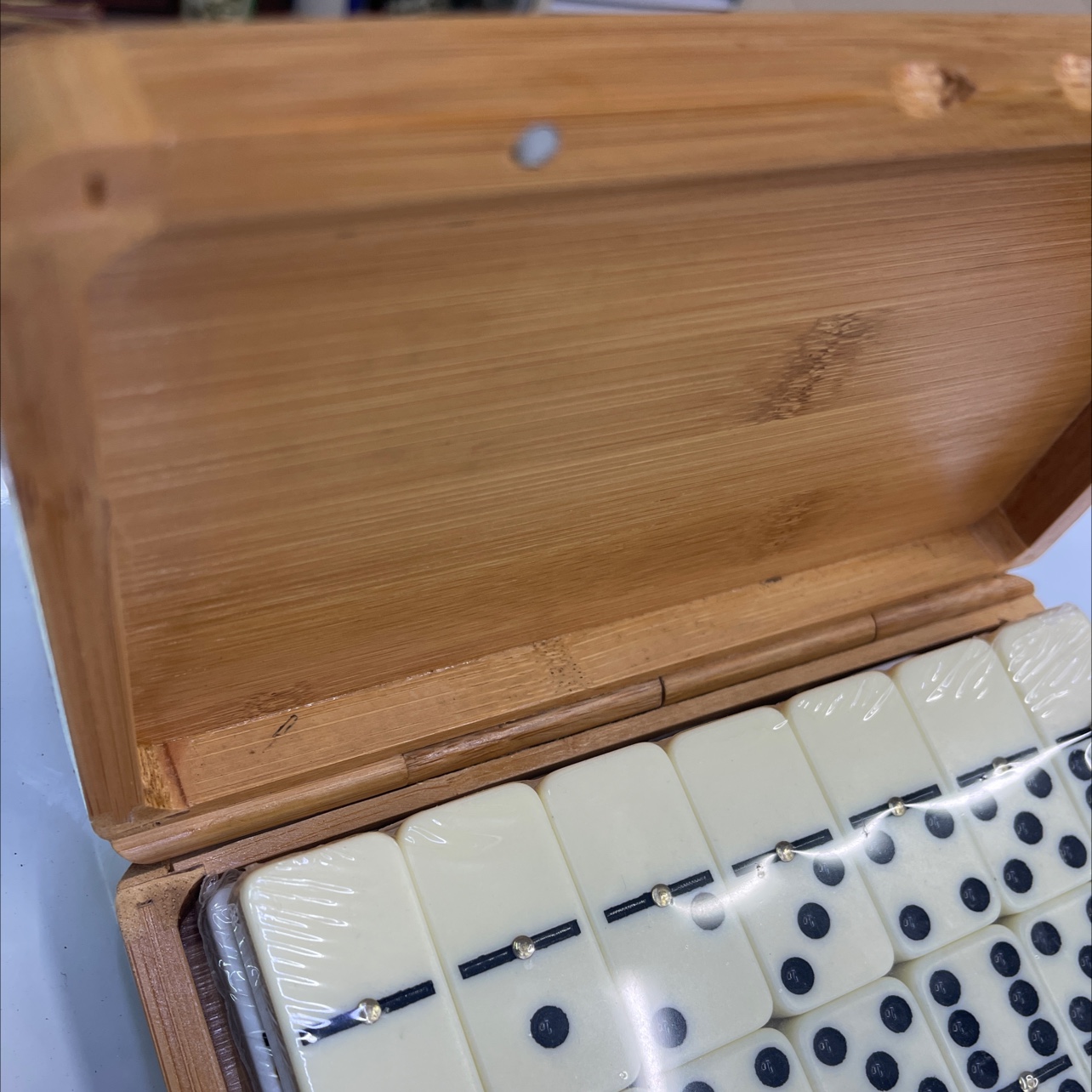 竹盒装5010BN双六多米诺骨牌详情图2