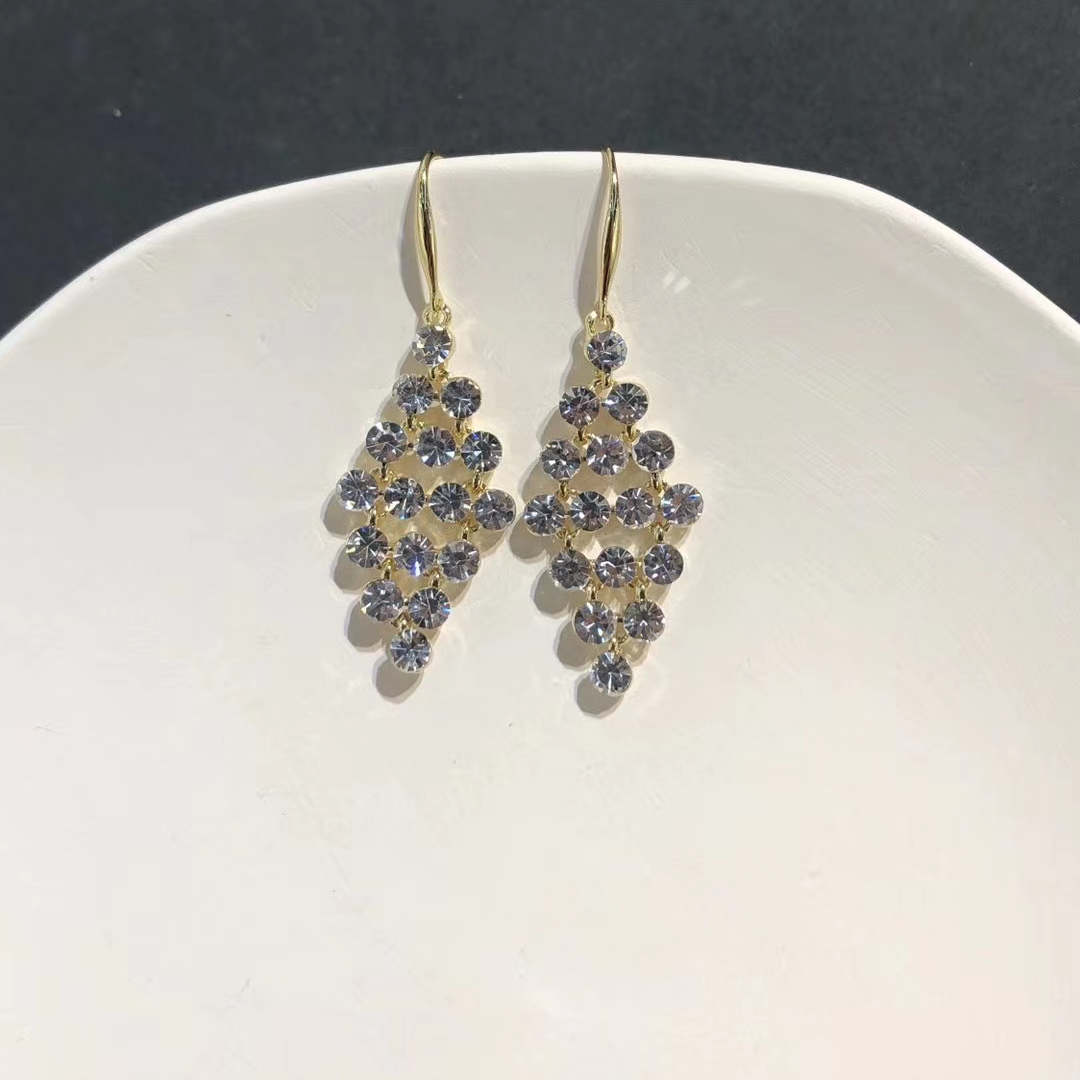 Retro French design earhook earrings, high-end summer stud earrings for women, Korean-style high-end internet-famous earrings
