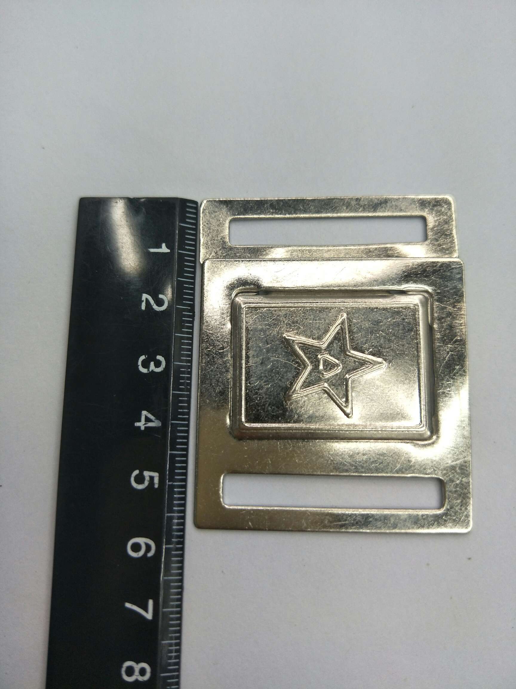铁质对扣 演出服箱包军腰扣 五星插扣 服装配件  装饰腰扣 皮带扣详情图5
