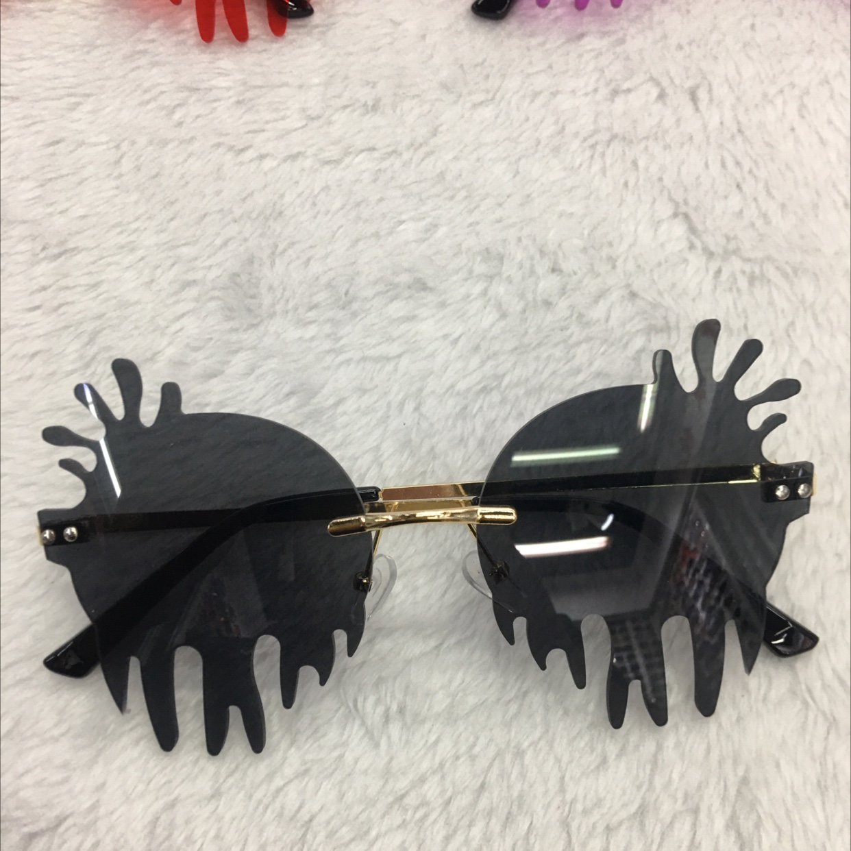 创意个性女士眼镜搞怪可爱水滴型太阳眼镜详情2