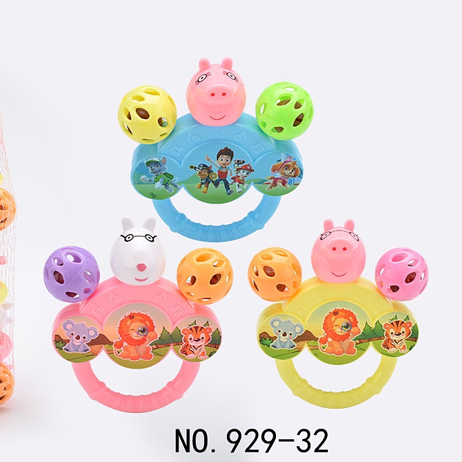 Newborn baby Hand rattle stick hand grip Bitable grip training 0-3 2 months several months 4 Baby toys 032