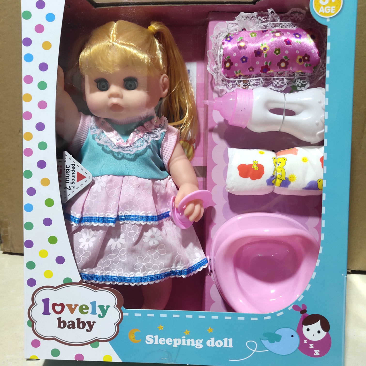 8863－3 女娃娃带音乐 可分开包装 良栋玩具