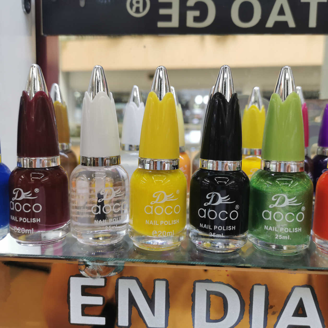 AOCO 25ML candy cap nail polish Non-baking durable non-peeling Healthy no odor thumbnail