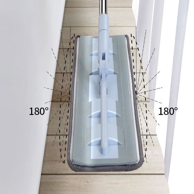 静音平板拖把硅胶软拖把不伤家具拖把神器一拖净懒人拖把平拖详情图1