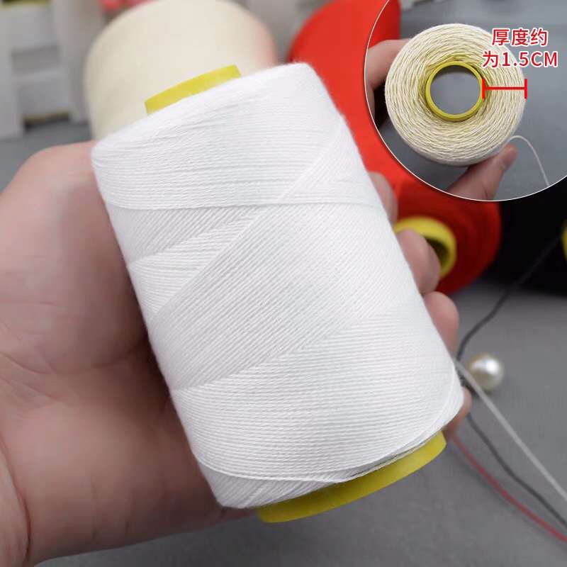Quilt thread Cotton thread white large roll household mending needle and thread heavy sewing machine thread Black polyester thread hand sewing thread