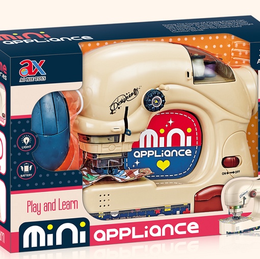 Simulated children's role-playing toys, boy and girl tailor set toys, electric light large sewing machine 6708a