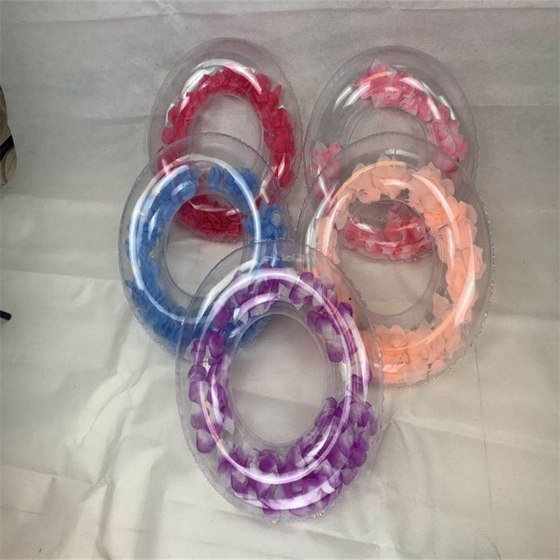 Wholesale of 60 cm popular petal swimming ring inflatable toys and water products from the manufacturer