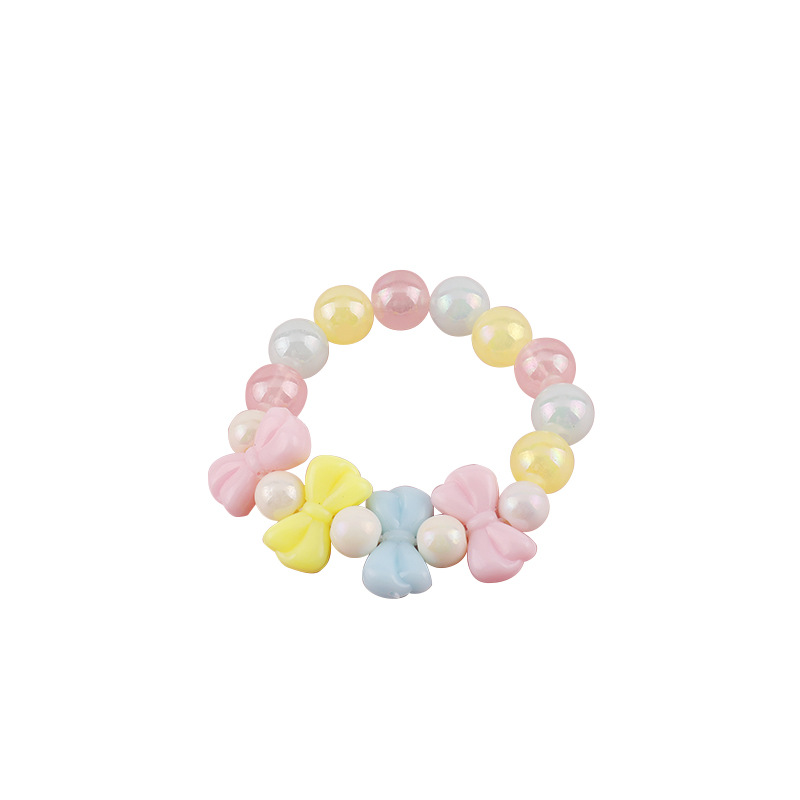 European and American plastic/resin material children's necklace set candy bead alphabet bead jewelry set