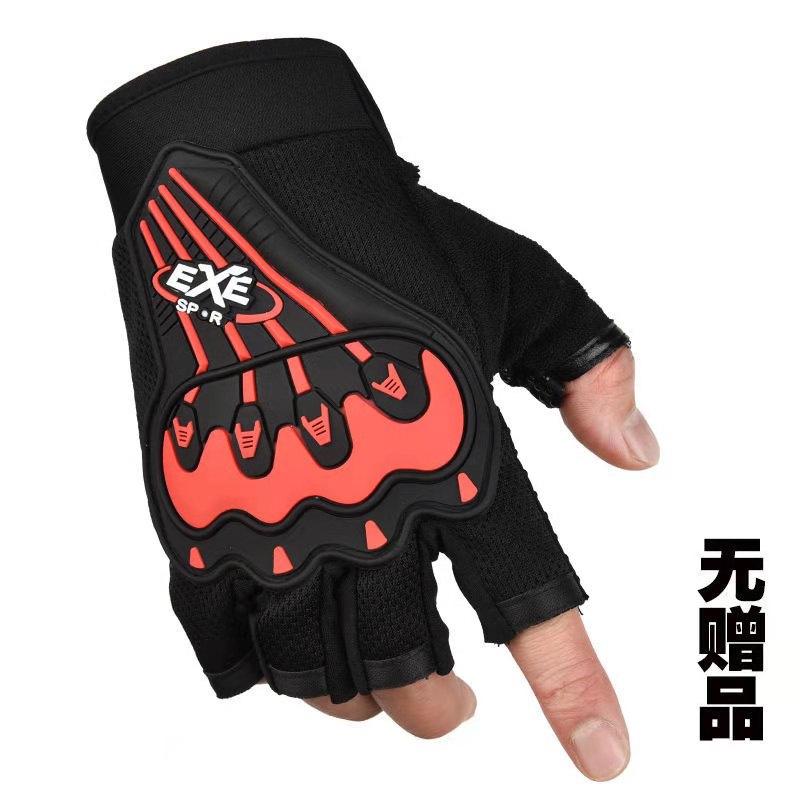 2021 new half finger hand back standard gloves