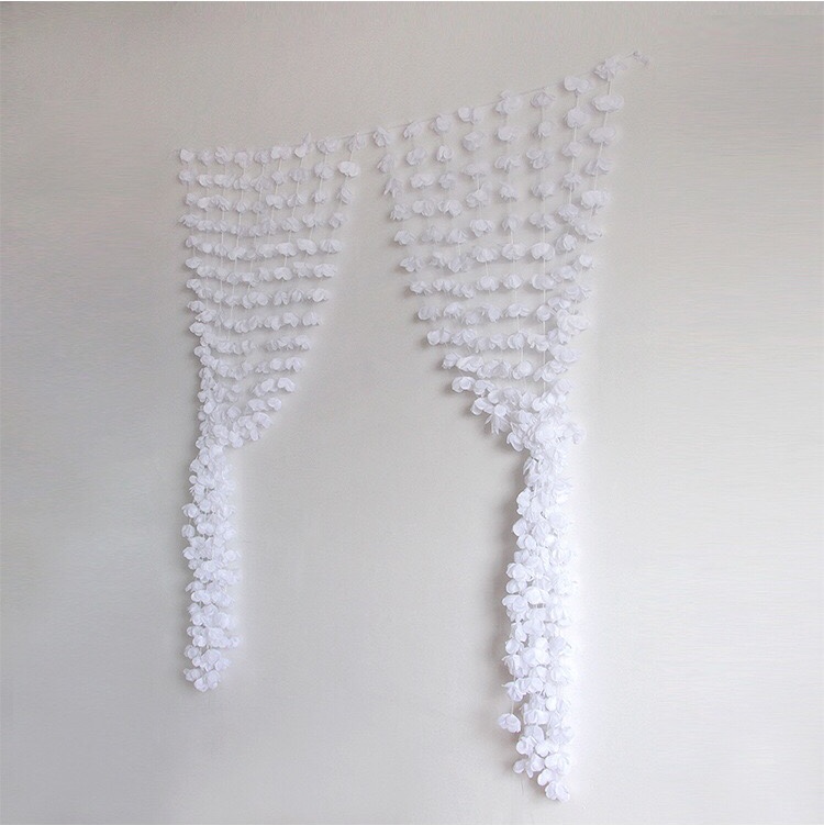 Garlands, door curtains, flower strings and strips for home decoration