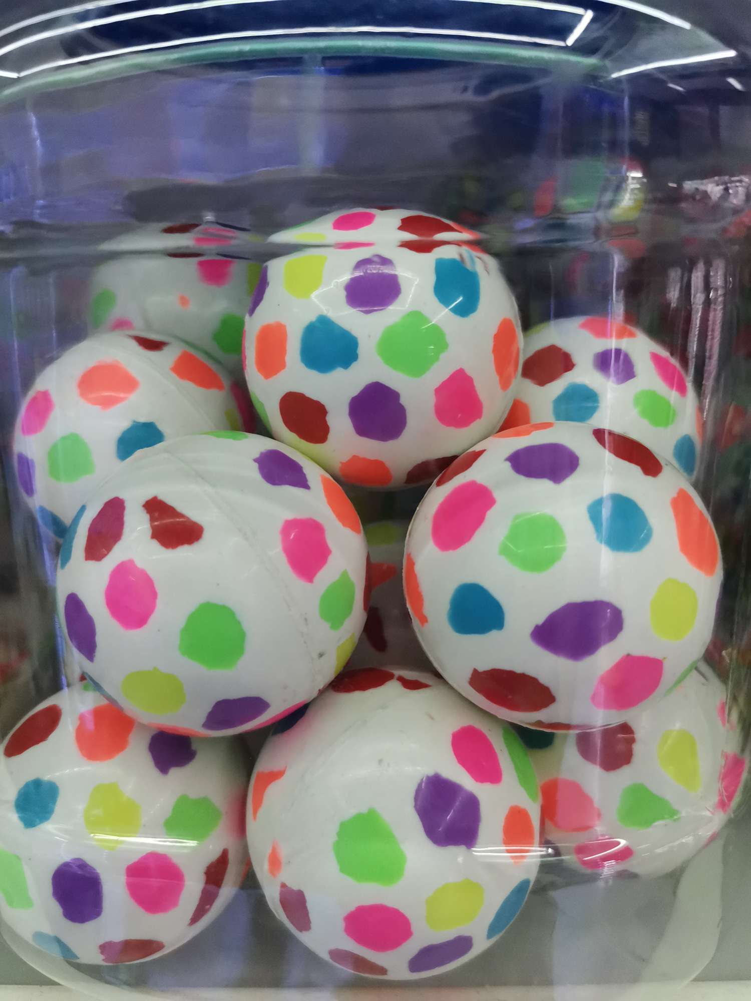 义乌好货 厂家直销弹力球 七彩弹力球 儿童玩具球 环保材料跳跳球-1001/2092详情图1