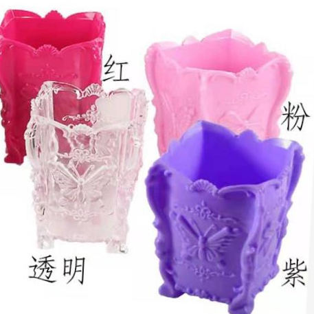 Creative retro plastic butterfly cosmetic pen holder, jewelry storage box, home goods, general merchandise, cosmetic pen storage box
