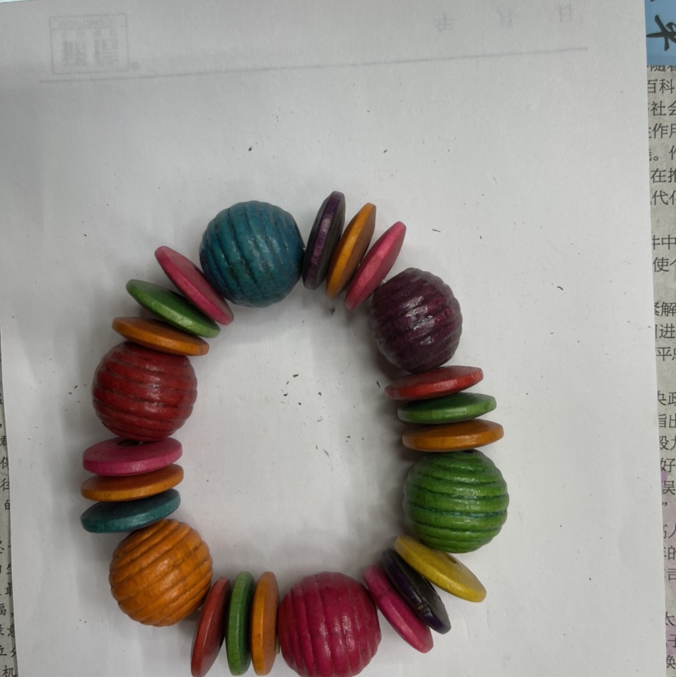 Ten pieces of wooden structure bracelet