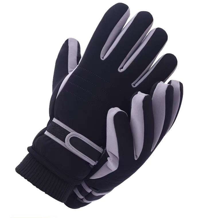 Men's winter fleece warm riding motorcycle winter touch screen thick cotton outdoor sports ski gloves thumbnail