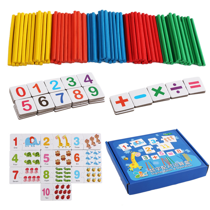 儿童3-6岁数字配对数棒棒学习盒数学启蒙早教益智玩具详情图4