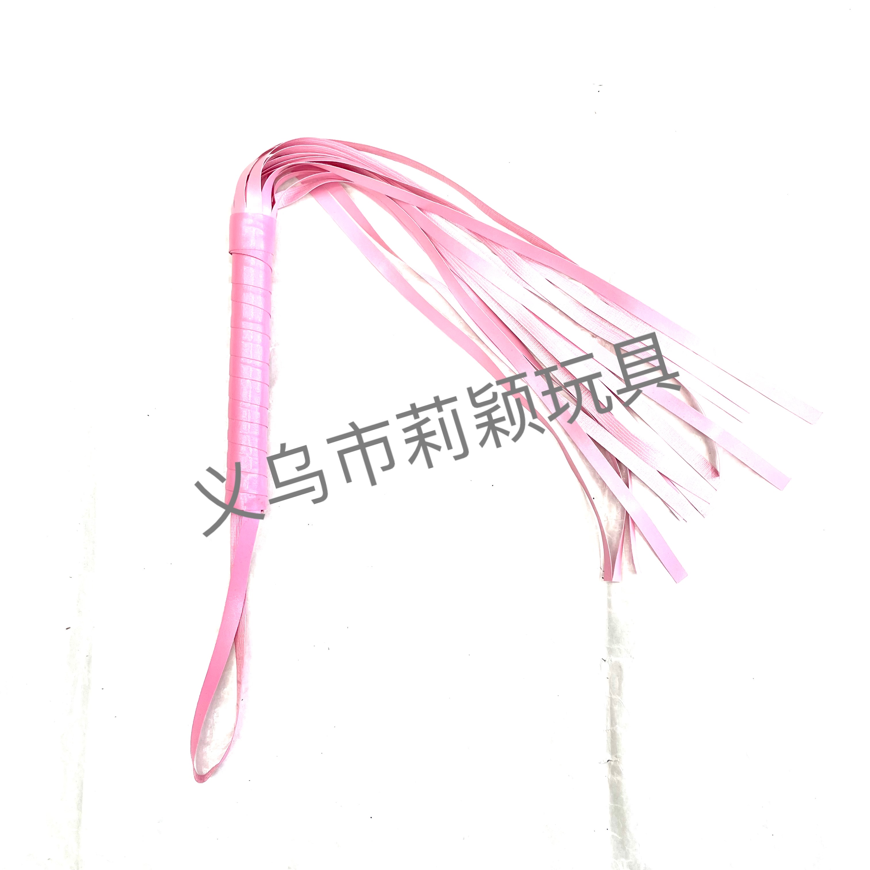 情人用品PU皮鞭加长皮鞭另类成人霸王女王鞭子50cm粉红色皮鞭细节图