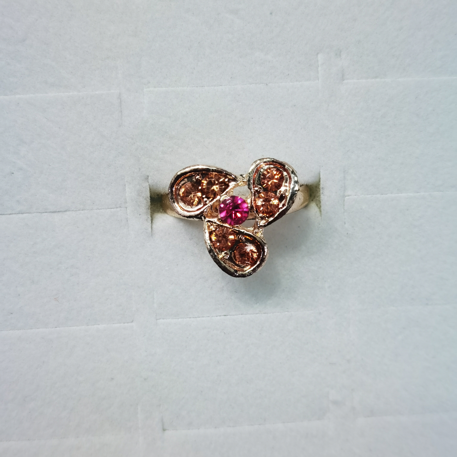 2021 Fashion jewelry, rhinestone ring, Japanese and Korean fashion jewelry 1