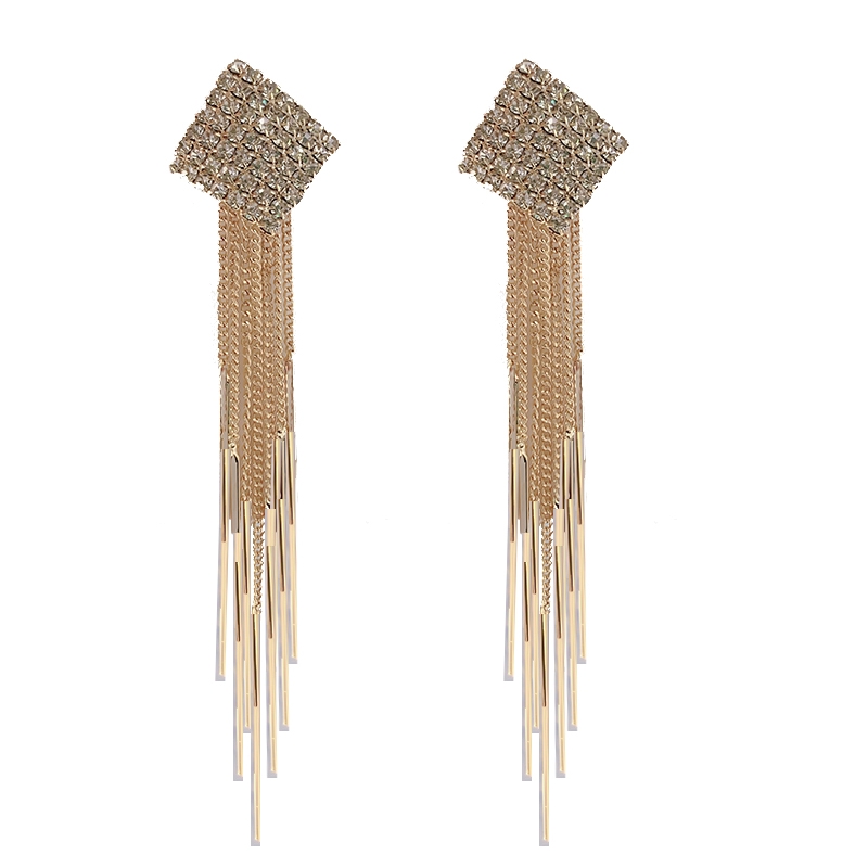 Europe and the United States exaggerated tassel earrings dangle Korean version of fashion earrings long network red temperament sexy 2027