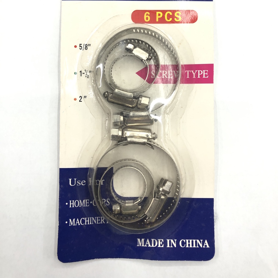 Hose clamp fastener set complete specifications