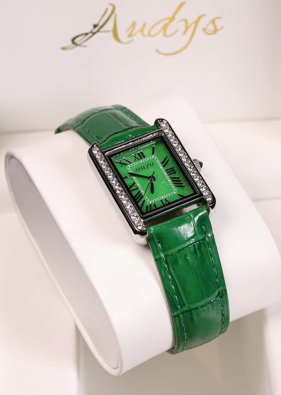 Jade Watch 1 New Poli 074 hot belt women's watch Wine barrel leather retro women's watch fashion waterproof Specification drawing