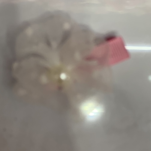 Bubble sand small hair ball round flower + pearl bag cloth hair clip white 3471