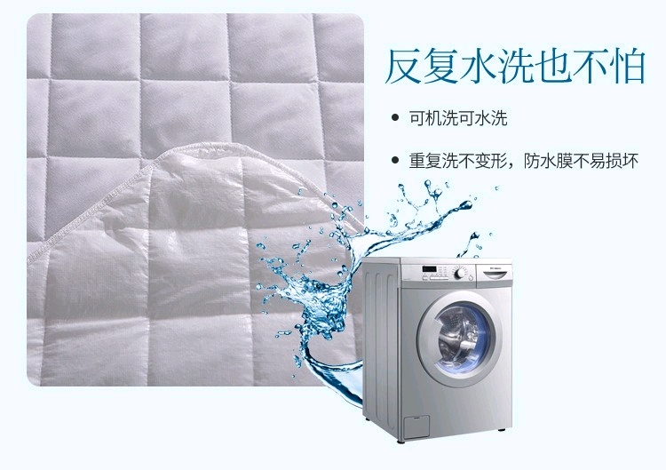 Aliexpress cross-border exclusive waterproof bedspread, high-elasticity brushed cotton-padded Simmons protective cover detail image 10