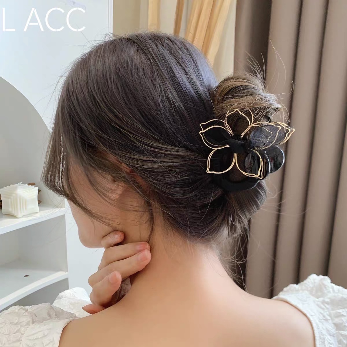 Korean petal leak large clip clip Korean hair accessories hair clip clip Girl clip clip clip clip shark clip clip