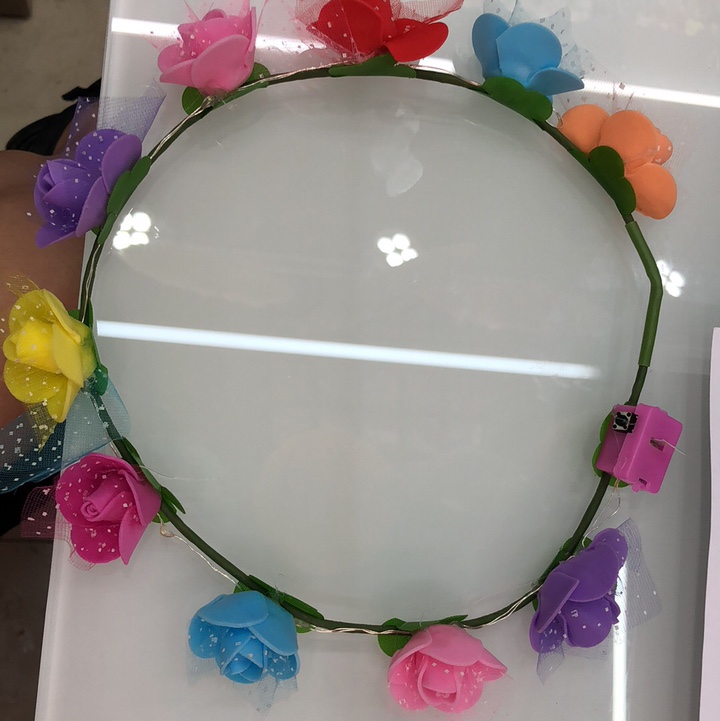 大纱花带灯十灯十花花环