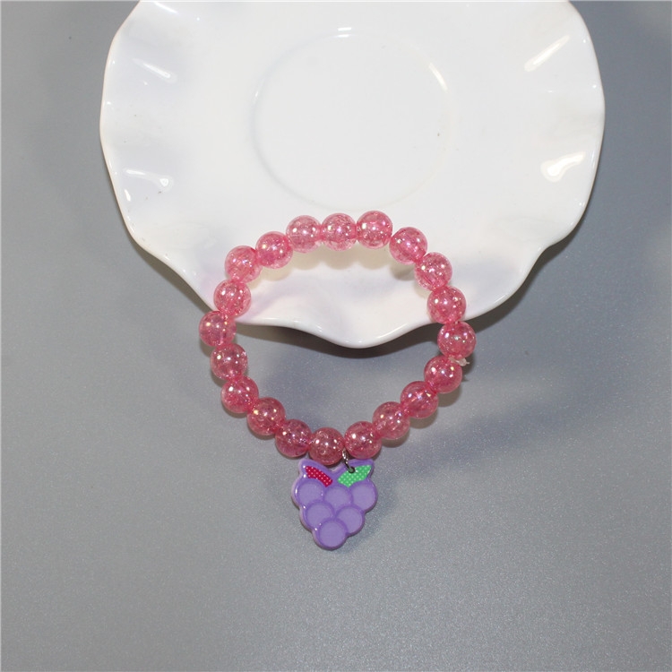 Children's accessories: baby girls, princesses, little girls, cute fruit bead bracelets Application Scenario
