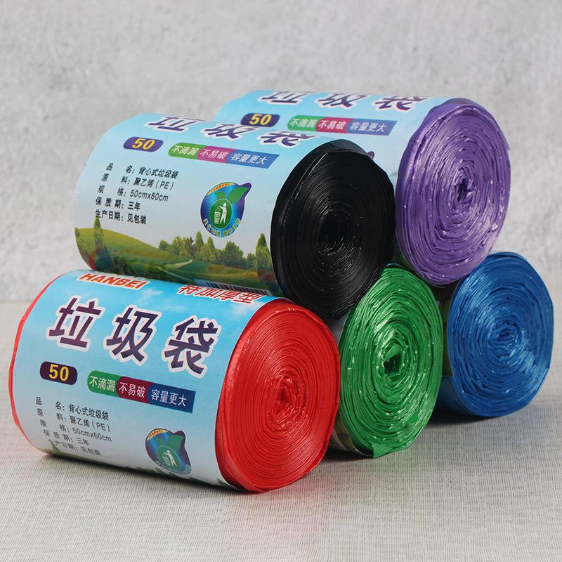 加厚家用垃圾袋混色45*55产品图