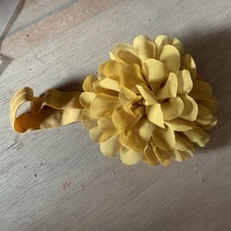 The new Korean version of colored Tint cloth curly flower headband ginger 2021 Internet celebrity 3471