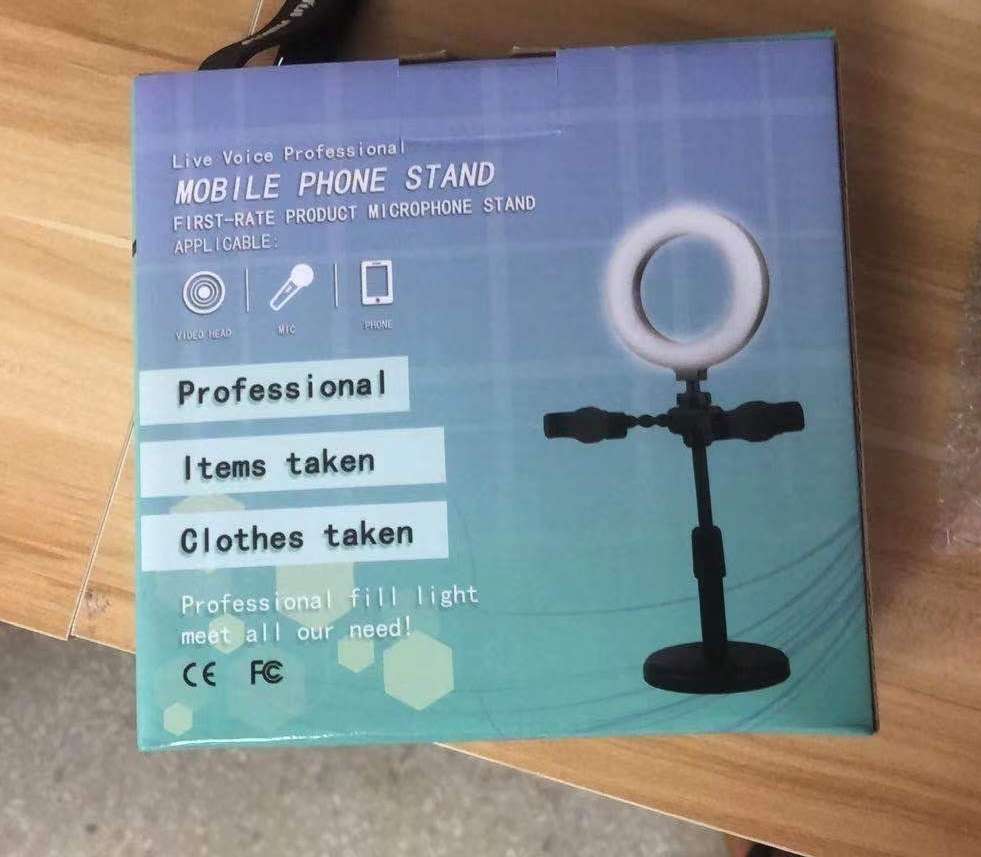 直播灯 补光灯 LED灯 USB灯 双机位补光灯套装 小型补光灯支架 桌面可伸缩补光灯 6寸16cm详情11