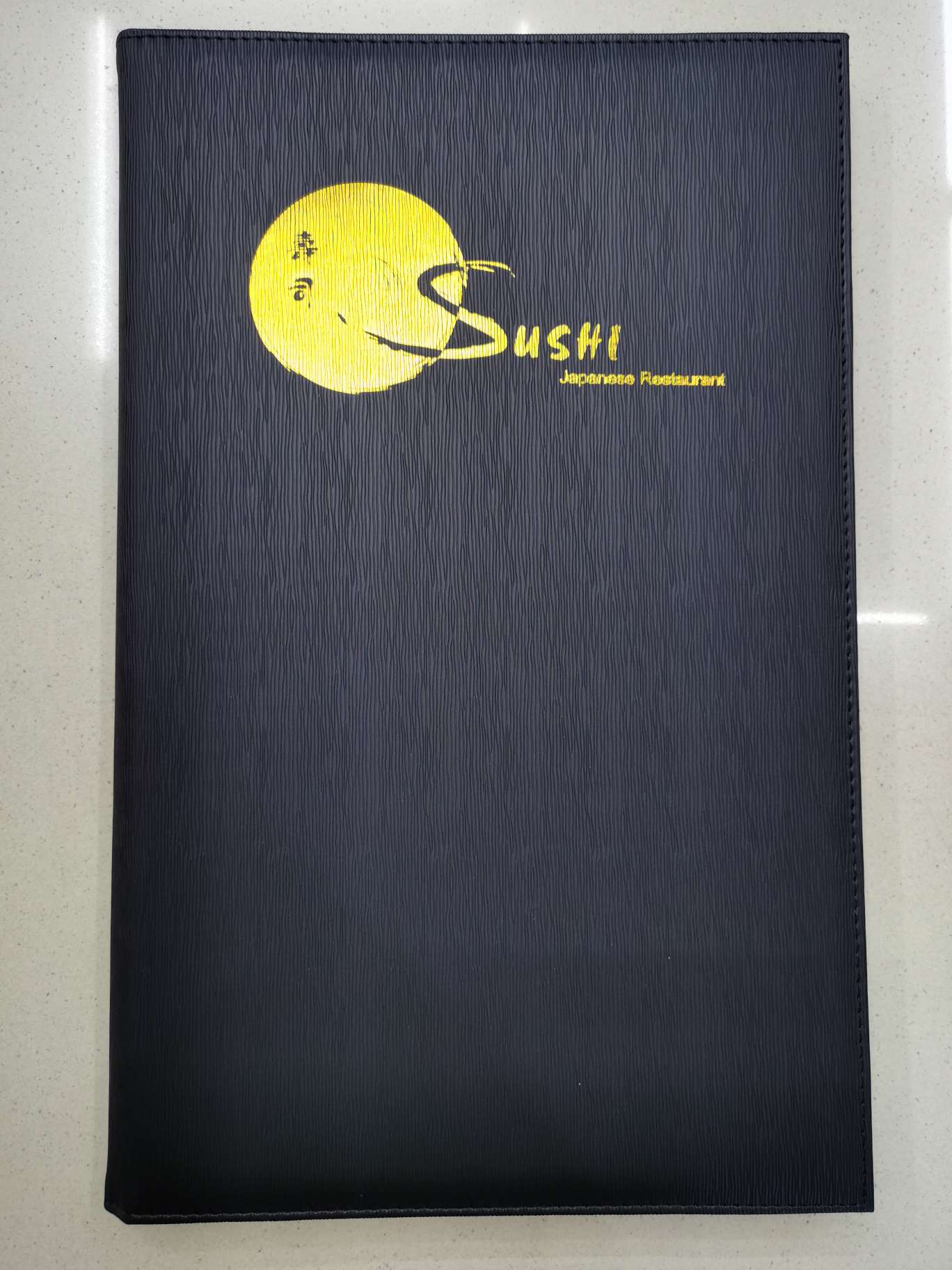 翻页式菜单本 寿司本 签约本 斜角菜谱 PU本子详情图1