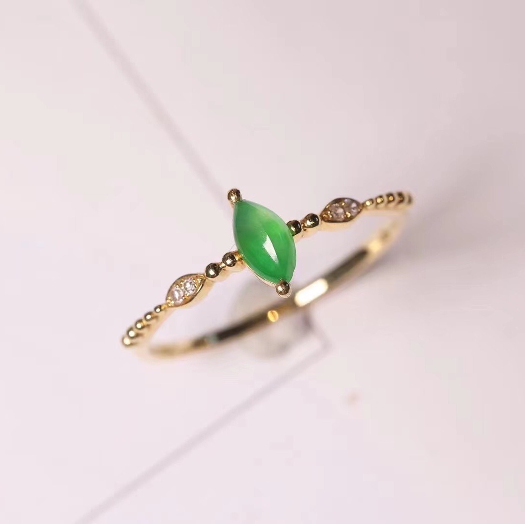 Fresh ring New Bori 078 natural emerald ring thumbnail