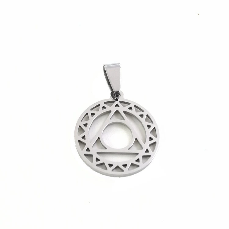 Round brand stainless steel pendant Military brand custom engraved jewelry Popular titanium steel jewelry do not fade necklace Fashion accessories