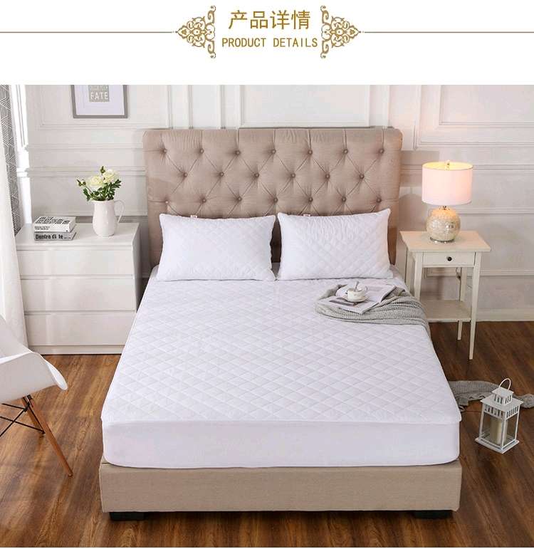 Aliexpress cross-border exclusive waterproof bedspread, high-elasticity brushed cotton-padded Simmons protective cover detail image 6