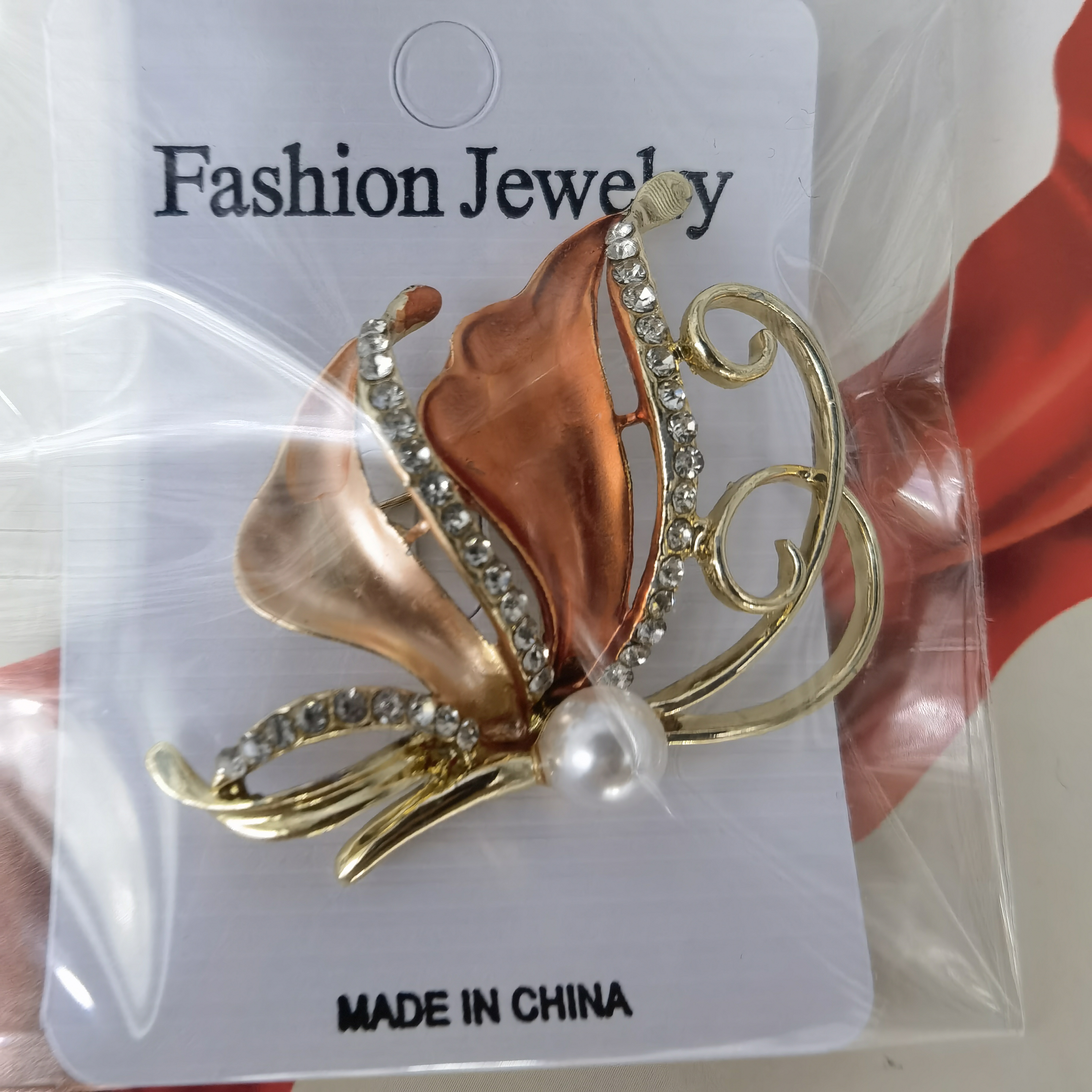 Drop Oil Butterfly Color brooch