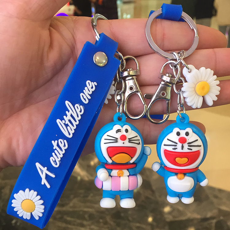 卡通创意公仔叮当猫钥匙挂件汽车挂饰书包饭卡钥匙链娃娃机钥匙扣产品图