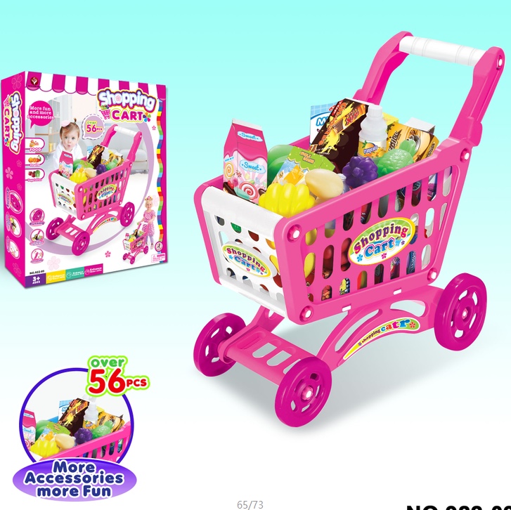Shopping cart toys, children's strollers, baby simulation supermarket trolleys, kids playing house 922-09