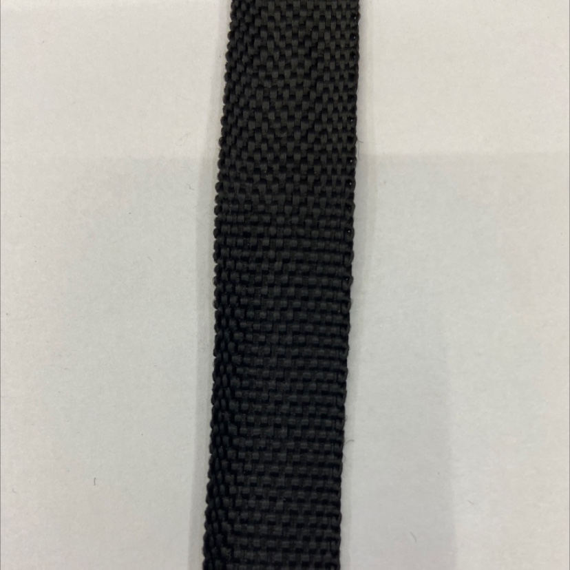 2 cm polypropylene black plain ribbon 65#