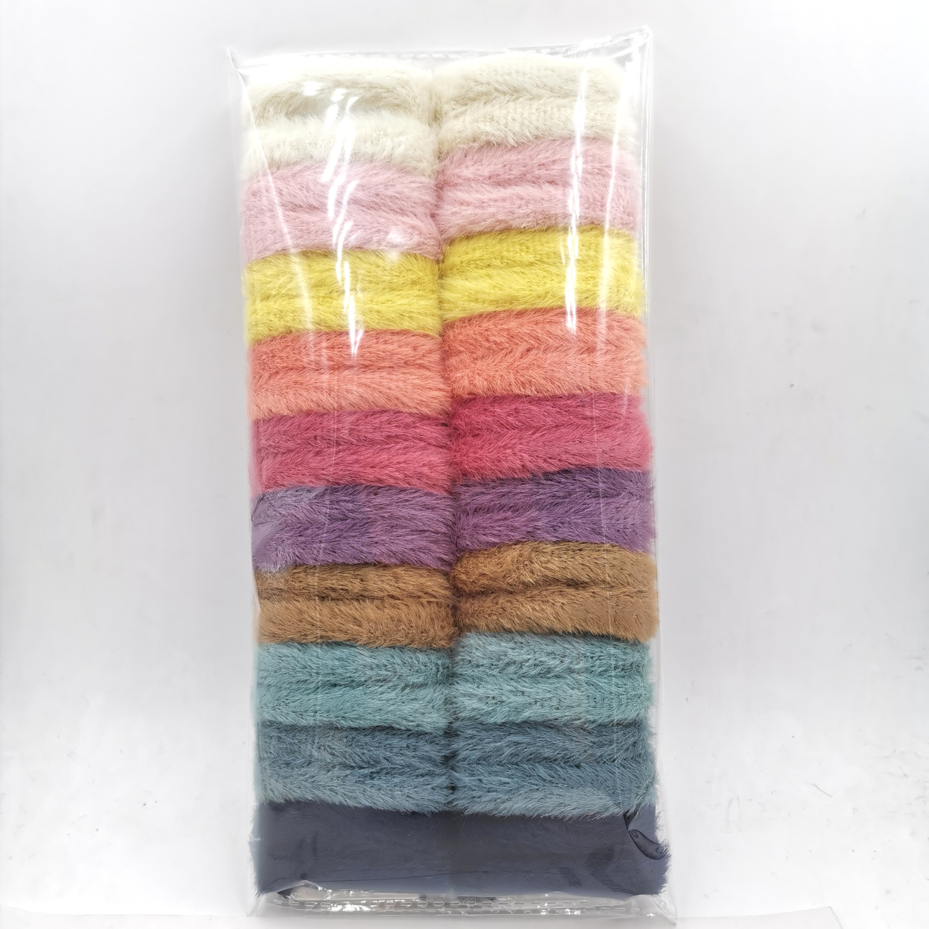 Bestseller mink hair band hair bands, 2 pieces each, 20 pieces per pack, Wenying Accessories