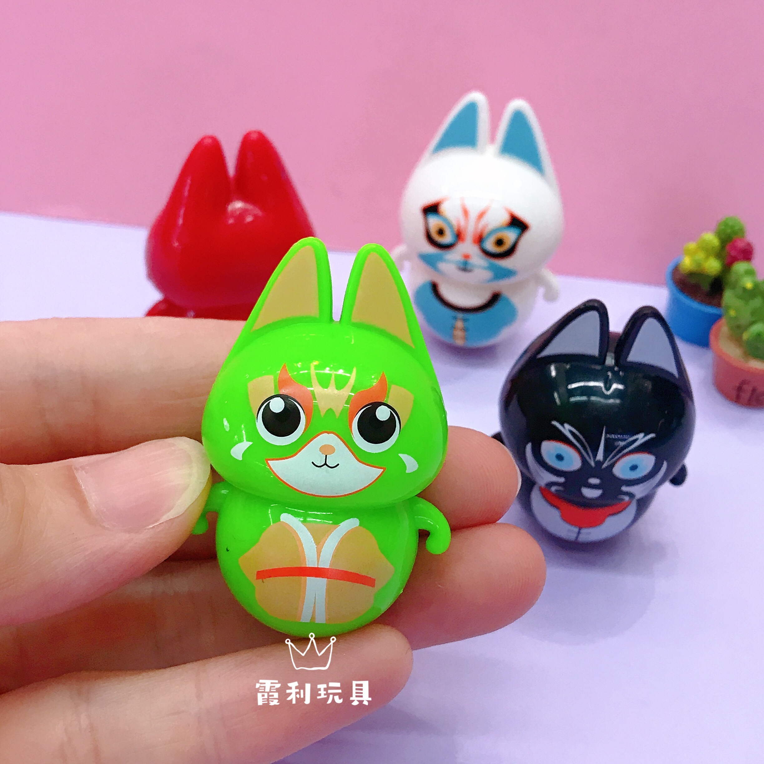 Facial mask doll, children's plastic toy, gift gacha detail image 3