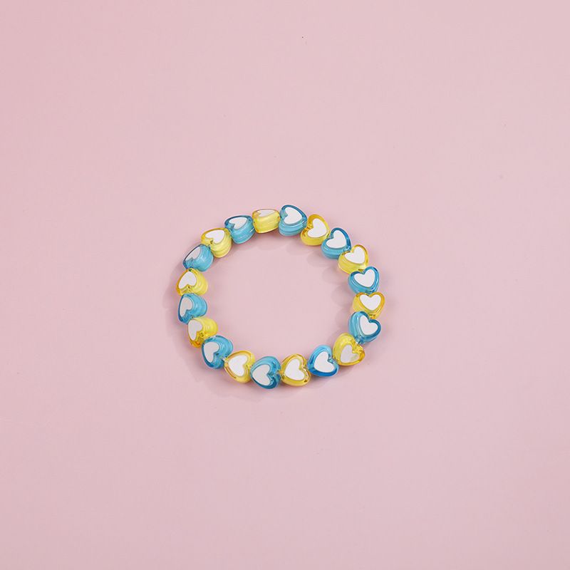 "Love Children's bracelet, acrylic color creative beaded, girls' bracelet, baby jewelry factory direct supply. Item Picture