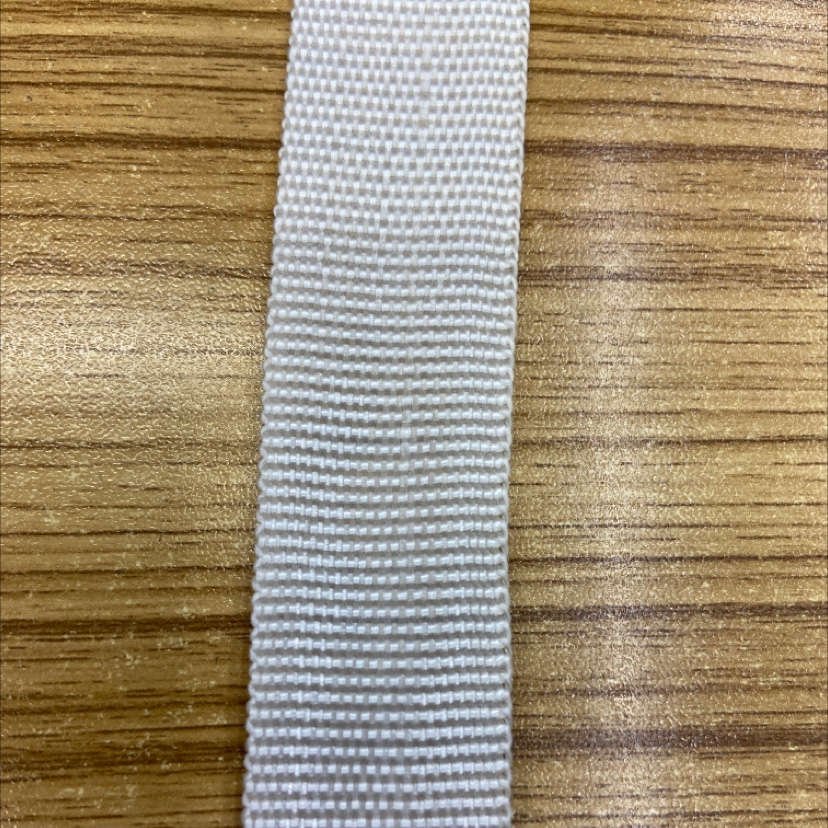 2.5cm polypropylene white bound webbing 47#