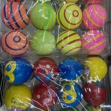 厂家直销6.3公分混款组合220女孩男孩玩具海绵球发泡球儿童玩具.  12/opp